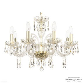 Хрустальная подвесная люстра Bohemia IVELE Crystal 118/8/195 G