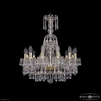 Большая хрустальная люстра Bohemia IVELE Crystal 1403/12/195/XL-65 G