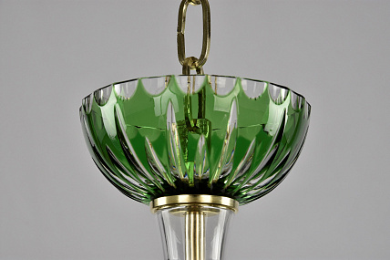 Большая хрустальная люстра Bohemia IVELE Crystal 1309/16+8+4/300/3d G Cl/Clear-Green/H-1J
