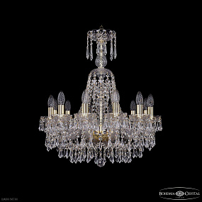 Большая хрустальная люстра Bohemia IVELE Crystal 1403/12/195/XL-65 G