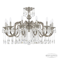 Подвесная хрустальная люстра Bohemia Ivele Crystal Verona 72203/12/300 A Ni