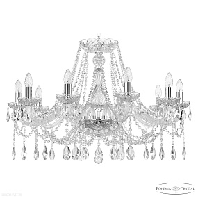 Хрустальная подвесная люстра Bohemia IVELE Crystal 107/10/300 Ni