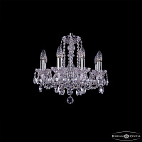 Хрустальная подвесная люстра Bohemia IVELE Crystal 1402/8/141/Ni