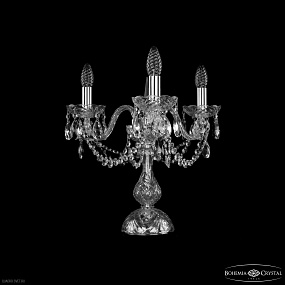Хрустальная настольная лампа Bohemia IVELE Crystal 1402L/3/141-39 Ni