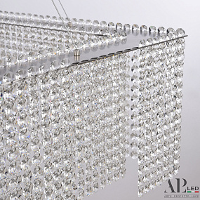 Большая хрустальная светодиодная люстра APL LED Sicilia SH04.86.A.Ni.4000
