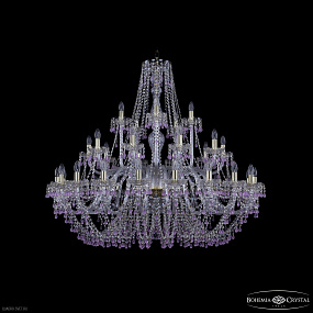 Большая хрустальная люстра Bohemia IVELE Crystal 1410/20+10+5/460 G V7010