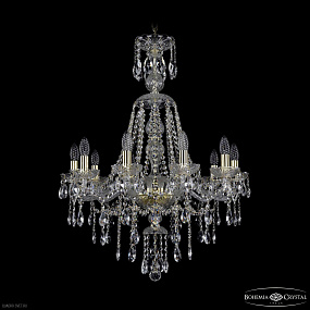 Хрустальная подвесная люстра Bohemia IVELE Crystal 1415/10/220/XL-86 G