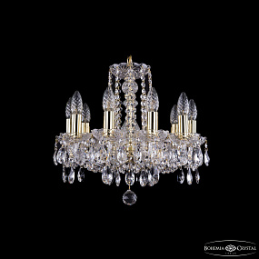 Хрустальная подвесная люстра Bohemia IVELE Crystal 1402/10/141/G