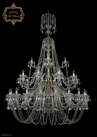 Большая хрустальная люстра Bohemia Art Classic 11.11.20+10+5.530.3d.XL-198.Gd.Sp