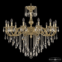 Большая хрустальная люстра Bohemia Ivele Crystal Florence 71101/12/360 B G