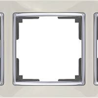 Рамка на 3 поста (слоновая кость) Werkel WL03-Frame-03-ivory