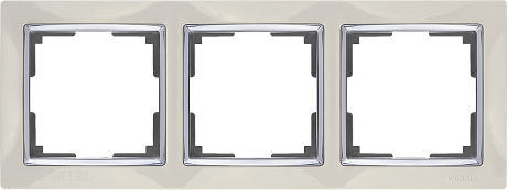 Рамка на 3 поста (слоновая кость) Werkel WL03-Frame-03-ivory