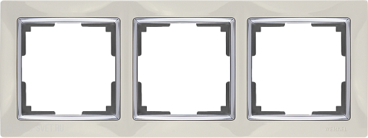 Рамка на 3 поста (слоновая кость) Werkel WL03-Frame-03-ivory