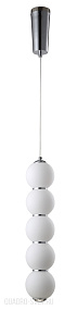 Подвесной светодиодный светильник Crystal Lux DESI SP5 CHROME/WHITE