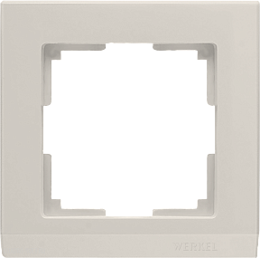 Рамка на 1 пост (слоновая кость) Werkel WL04-Frame-01-ivory