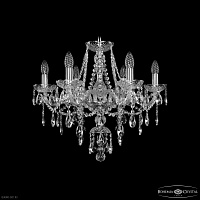 Хрустальная подвесная люстра Bohemia IVELE Crystal 1415/6/200 Ni