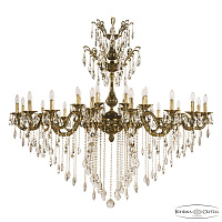Большая хрустальная люстра Bohemia Ivele Crystal Florence 71105/24/590/XL B GB
