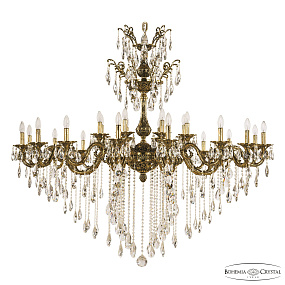 Большая хрустальная люстра Bohemia Ivele Crystal Florence 71105/24/590/XL B GB