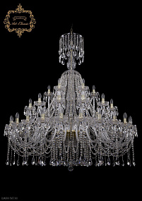 Большая хрустальная люстра Bohemia Art Classic 11.12.24+12+6.530.XL-164.Gd.Sp