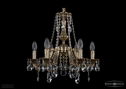 Литая подвесная люстра с хрусталем Bohemia IVELE Crystal 1771/6/150/A/GB