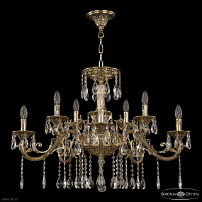 Большая хрустальная люстра Bohemia IVELE Crystal 70123/10/320 A GB U2