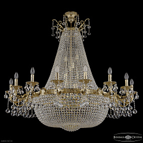 Большая хрустальная люстра Bohemia IVELE Crystal 2228H201/16/135IV/Y1 G