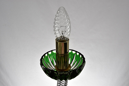 Хрустальная подвесная люстра Bohemia IVELE Crystal 1309/8/240 G Cl/Clear-Green/H-1J