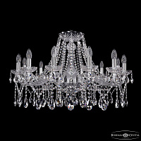 Хрустальная подвесная люстра Bohemia IVELE Crystal 1413/12/300 Ni