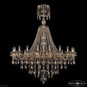 Большая хрустальная люстра Bohemia IVELE Crystal 1415/20/530/XL-180 G M721