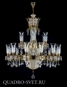 Люстра большая ARTGLASS SIRAEL BRASS ANTIQUE CE