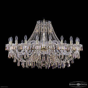 Большая хрустальная люстра Bohemia IVELE Crystal 1403/20/400 G R801