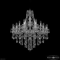 Большая хрустальная люстра Bohemia IVELE Crystal 1415/12+6+3/300 Ni