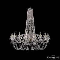 Хрустальная подвесная люстра Bohemia IVELE Crystal 1402/20/530/h-164/G