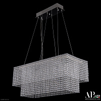 Хрустальная подвесная светодиодная люстра APL LED Sicilia SH05.74.C.Ni.4000