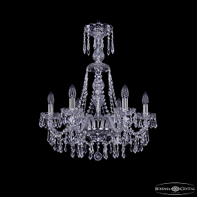 Хрустальная подвесная люстра Bohemia IVELE Crystal 1403/6/195/XL-65 Ni