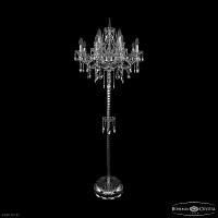 Хрустальный торшер Bohemia IVELE Crystal 1415T2/8+4/200-165 Ni