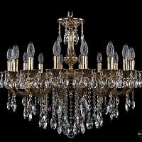 Литая подвесная люстра с хрусталем Bohemia IVELE Crystal 1702/16/265/B/GB