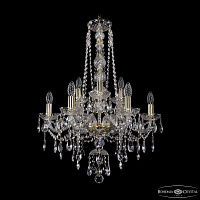 Хрустальная подвесная люстра Bohemia IVELE Crystal 1415/6+3/200/h-77 G