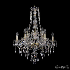 Хрустальная подвесная люстра Bohemia IVELE Crystal 1415/6+3/200/h-77 G