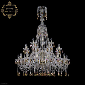 Большая хрустальная люстра Bohemia Art Classic 11.12.16+8+4.400.XL-156.2d.Gd.Sp.K777