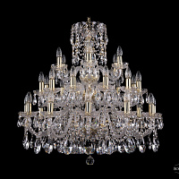 Хрустальная подвесная люстра Bohemia IVELE Crystal 1412/12+12+6/300/3d/G