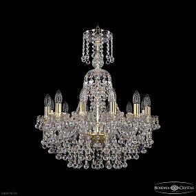 Хрустальная подвесная люстра Bohemia IVELE Crystal 1409/12/195/XL-68 G
