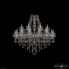 Большая хрустальная люстра Bohemia IVELE Crystal 1415/16+8/400 G