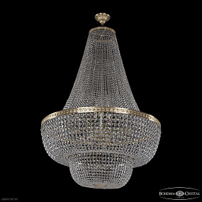 Большая хрустальная люстра Bohemia IVELE Crystal 19101/H2/100IV G