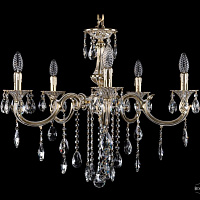 Литая подвесная люстра с хрусталем Bohemia IVELE Crystal 1702/5/265/B/GW