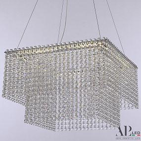 Хрустальная подвесная светодиодная люстра APL LED Sicilia SH04.42.C.Ni.4000