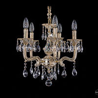 Литая подвесная люстра с хрусталем Bohemia IVELE Crystal 1704/5/110/A/GW