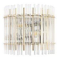 Бра Crystal Lux AURELIO AP2 GOLD+CHROME/TRANSPARENT