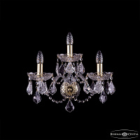 Бра хрустальное Bohemia IVELE Crystal 1400/3/165/G/Leafs