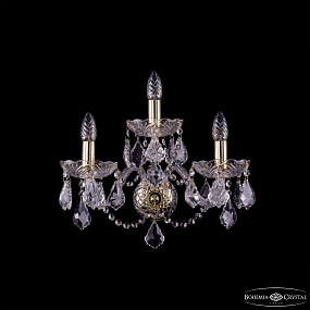 Бра хрустальное Bohemia IVELE Crystal 1400/3/165/G/Leafs